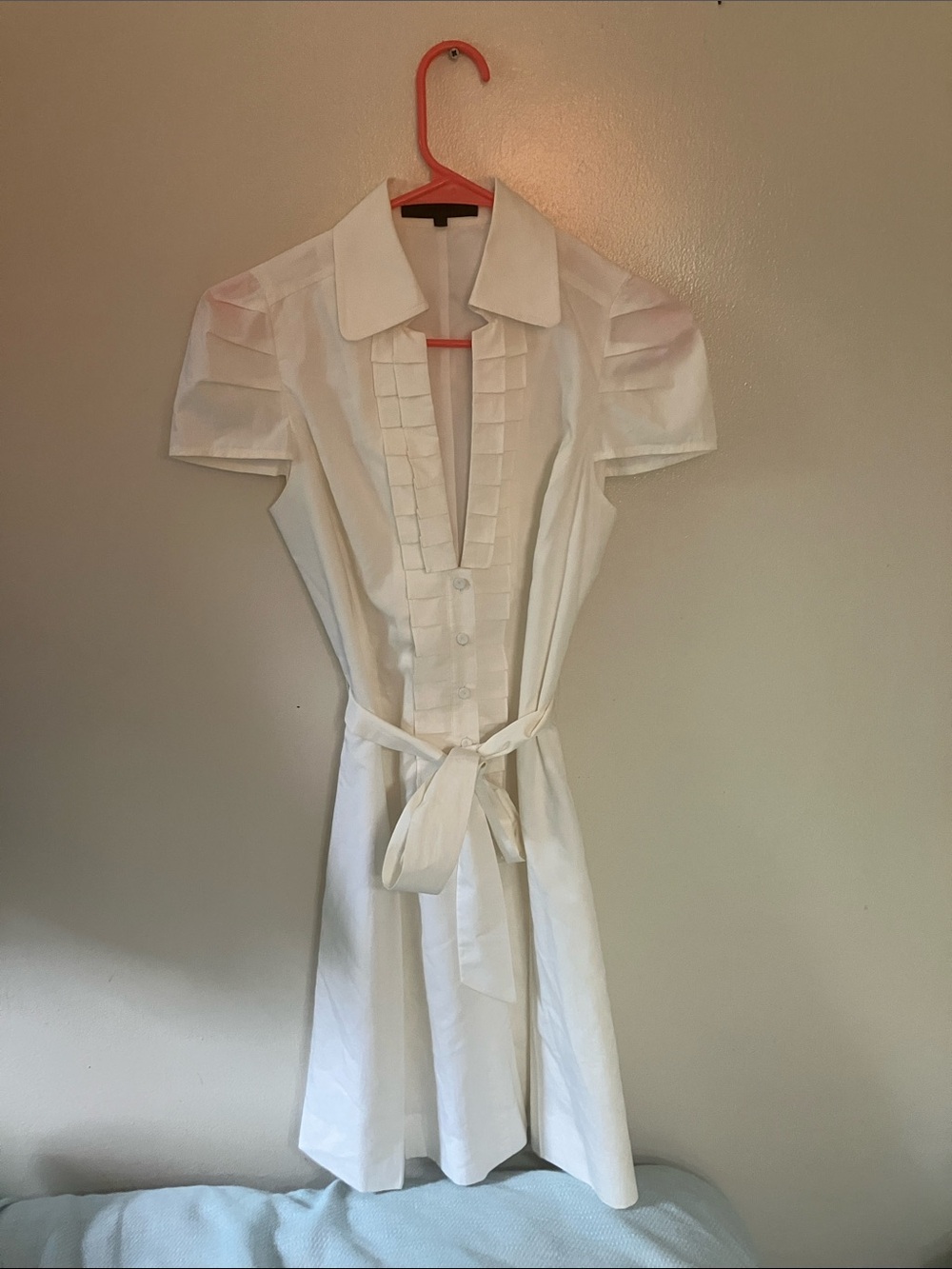 Cour Carre  short-sleeve white dress